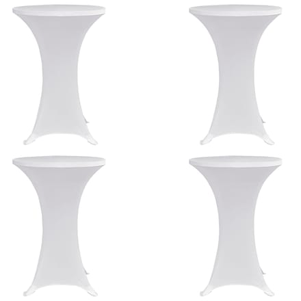 vidaXL - Statafelhoes - 4 - st - stretch - Ø70 - cm - wit