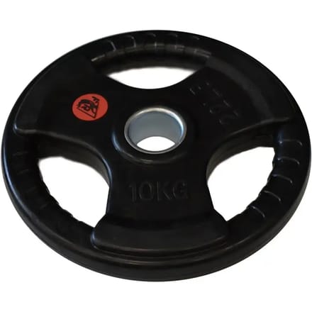 Olympische gewichttrainingsschijven met handgrepen Fit & Rack 10 kg