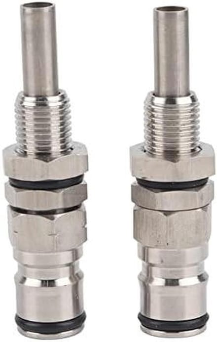 Keg Ball Lock - Bier Connector - Thuis Brouwen - Roestvrij Staal - 2 stuks - Zilver