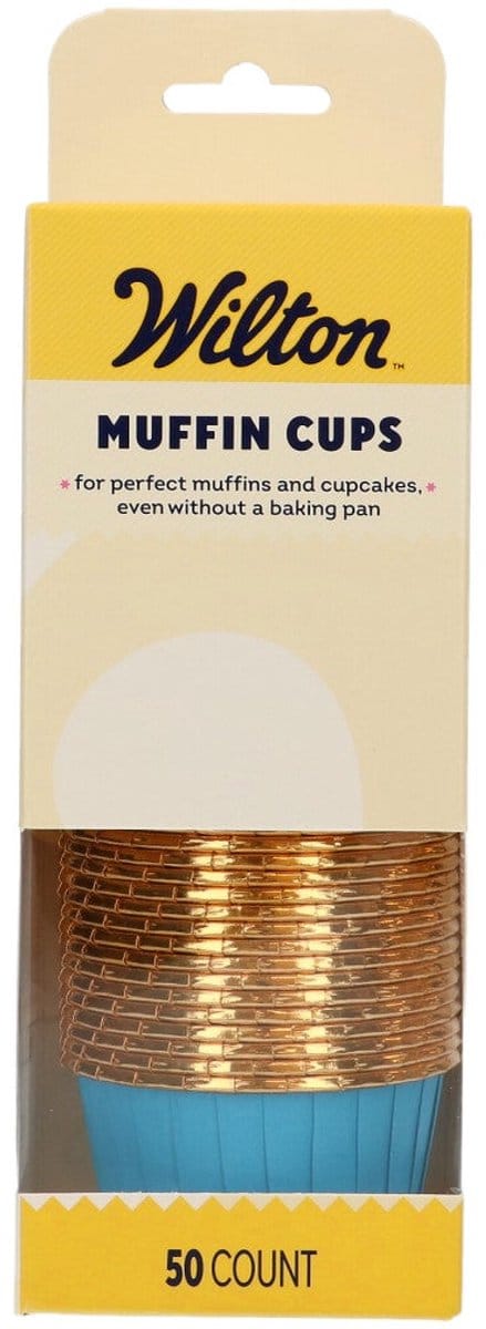 Wilton Muffin Cups - Blauw - Set/50 - Bakvorm voor Muffins en Cupcakes
