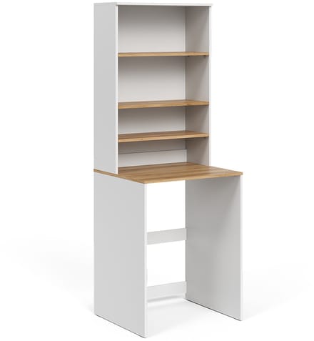 Vicco Viktor Wasmachinekast – 66 x 88.2 cm 2 delen met legplank Wit/Kunstnijverheid