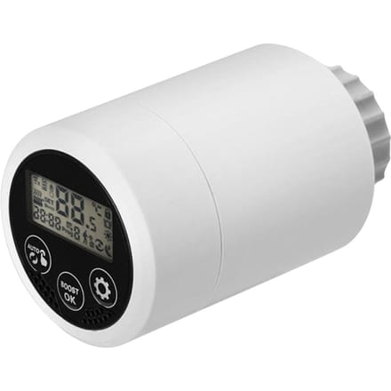 Intelligente temperatuurregelklep Draagbare radiatorklep Programmeerbare temperatuurregelaar Type 2 white
