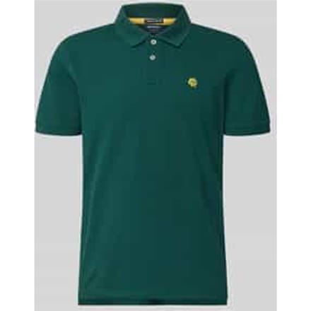 regular fit poloshirt met labelstitching