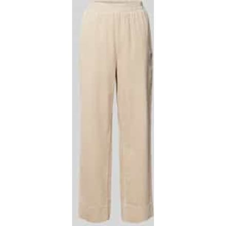 Straight leg stoffen broek met structuurmotief, model 'Berinna'