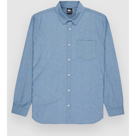 Quiksilver Yosemite Chambray Overhemd Met Lange Mouwen Blauw S Man