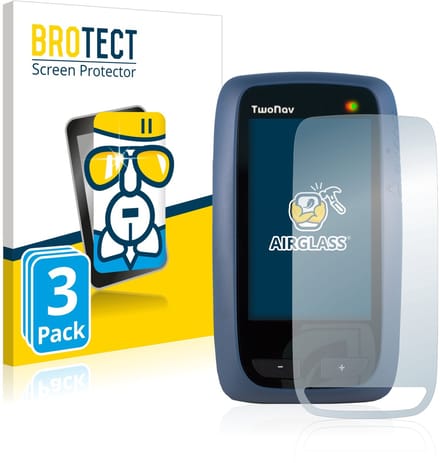 Screenprotector 3 Stuks voor CompeGPS TwoNav Anima Beschermglas transparant