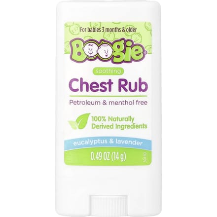 Boogie Wipes, Soothing Chest Rub, For Babies 3 Months & Older, Eucalyptus & Lavender, 0.49 oz (14 g) beige