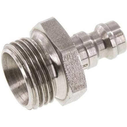 RVS 306L DN 5 Luchtkoppeling Insteeknippel G 3/8 inch Buitendraad - CLP5-M-SSL-P-038