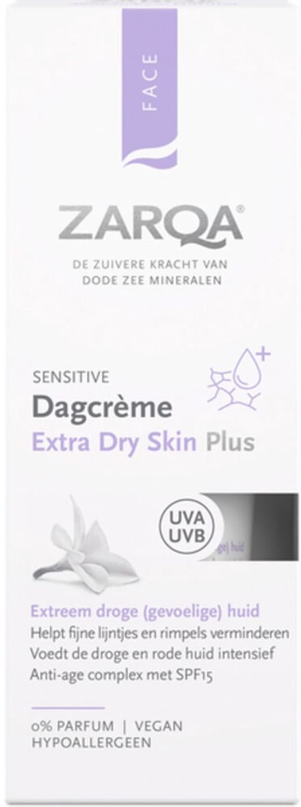 Zarqa Dagcreme Extra Dry Skin Plus - SPF15 - 3 x 50 ml - Voordeelverpakking