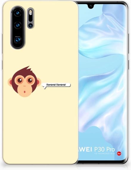 Huawei P30 Pro Telefoonhoesje met Naam Monkey