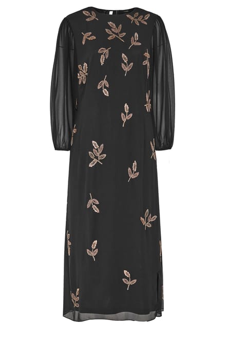 Yours Limited Collection Zwarte Versierde Jurksize 44