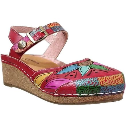 Sandalen met sleehak Laura Vita Facscineo 02