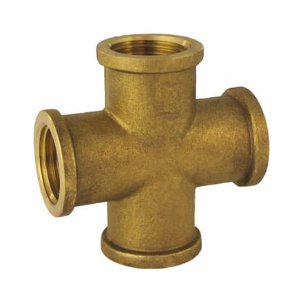 Messing Koppeling 1/2" IG - Gewindefitting voor Sanitair & Verwarming