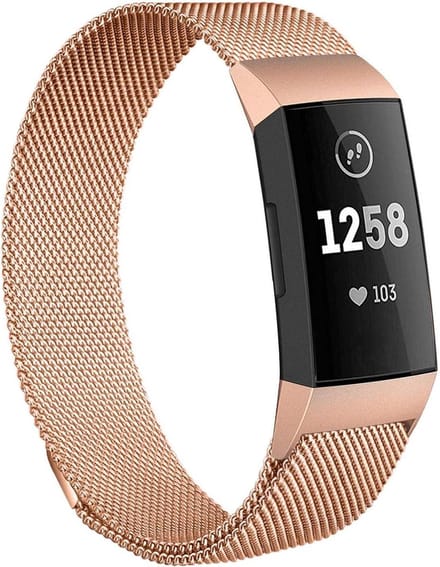 Bandje geschikt voor Fitbit Charge 4 - Goud Milanese Band