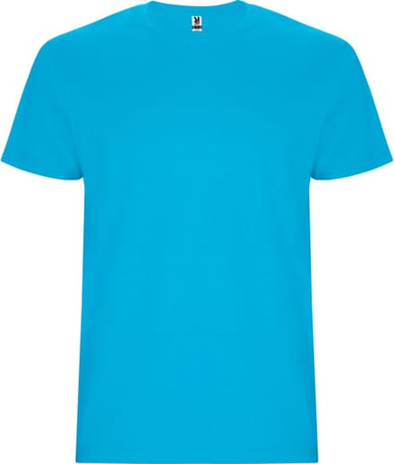 4 Pack T-shirts unisex met korte mouwen, 190 gram 'Stafford' Turquoise - M