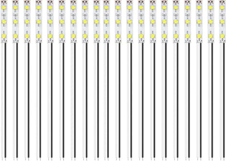 Pack van 20 LED Strips 50 mm met 2335 SMD LED, 12-18V Verlichting voor Modelbouw en DIY Projecten