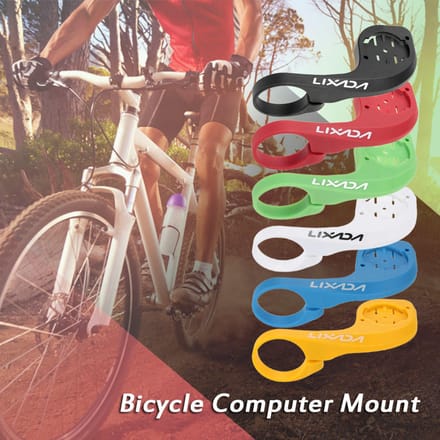Lixada Fietscomputer Stopwatch Stuurhouder voor Garmin Edge 200 500 800 zwart
