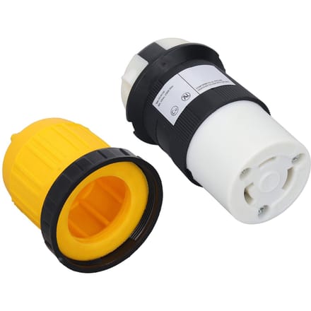Vergrendelende Connector 30A Veiligheidsgeïsoleerde Twist Lock Stekker Connector Netsnoer Afdekking voor RV black