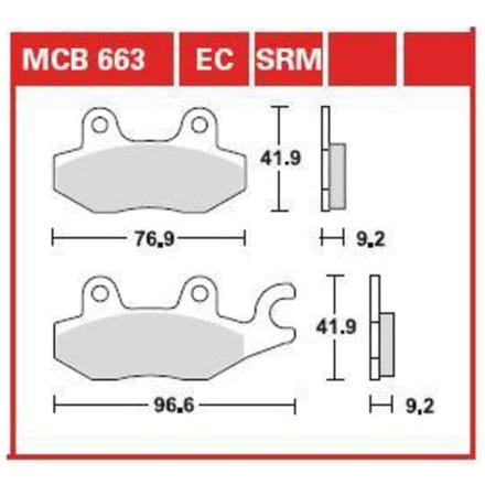 Remblokset TRW MCB663SRM