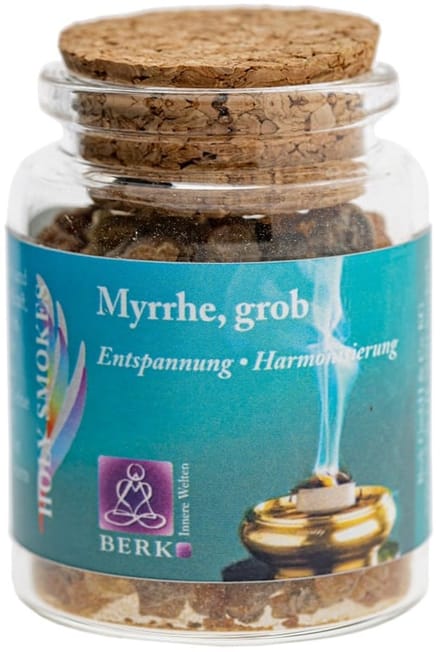 Wierookhars Mirre Grof in Glas