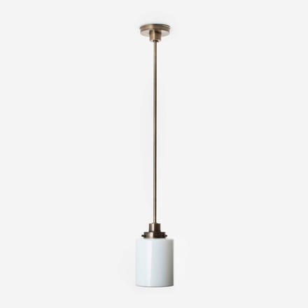 Hanglamp Strakke Cilinder 20's Brons - Art Deco Trade
