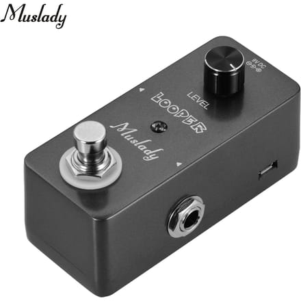 Mini pédale d'effet Looper, boucle de guitare, pédale de basse, overdubs illimités, temps de boucle de 5 minutes noir