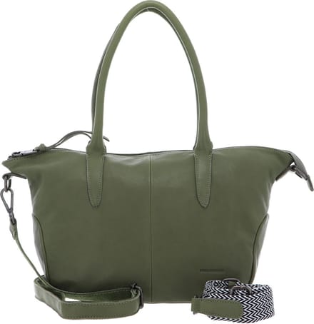 FREDsBRUDER Leren Schoudertas Jeren Duffel Bag Leaf Kaki