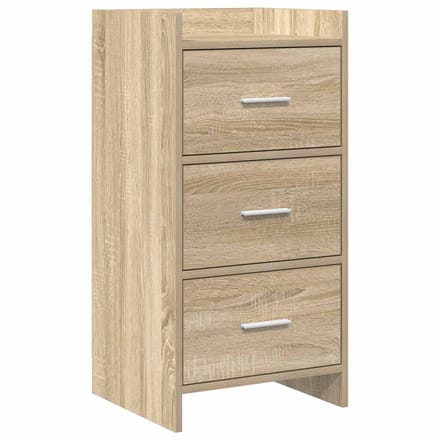 vidaXL - Dressoir - Sonoma - Eiken - 40 - x - 36 - x - 80 - cm - Bewerkt - hout