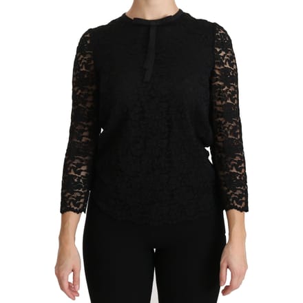 Kant Strik Top met 3/4 Mouwen Stijl