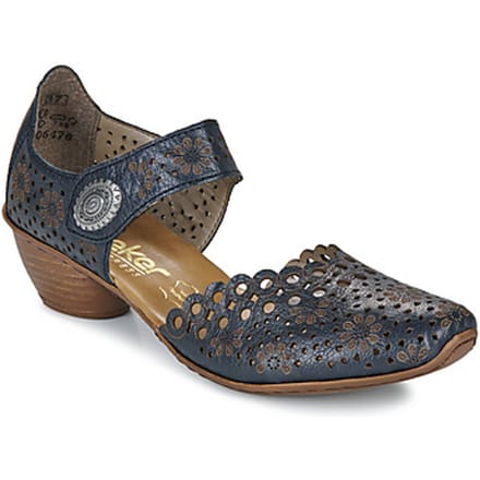 Leren sandalen met hak