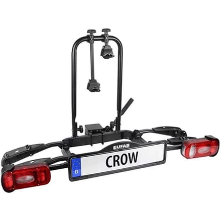Fietsendrager op trekhaak voor 2 fietsen Eufab Crow