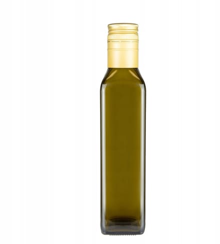 Bimberek - Marasca Fles - 250 ml - Olijfgroene Fles - Decoratief Vierkant Ontwerp