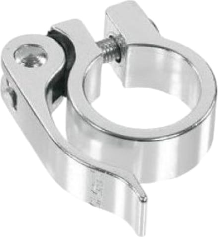 Zadelpenklem SCQ-030 34,9 aluminium met snelspanner - zilver