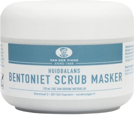 van der Pigge Huidbalans bentoniet scrub masker 110 Milliliter