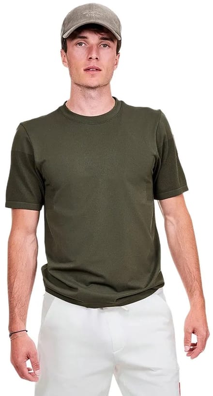 The Mountain Studio Two Tone Tech T-shirt Met Korte Mouwen Groen M Man