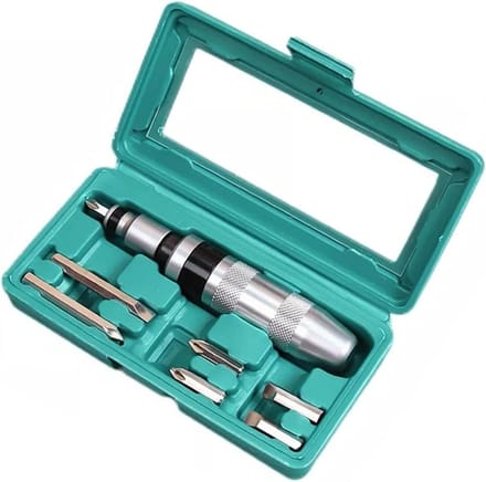 Schroevendraaierset - Reparatieset Bits - Klus Klussen - 8-delige Set - Chroomstaal - Grijs