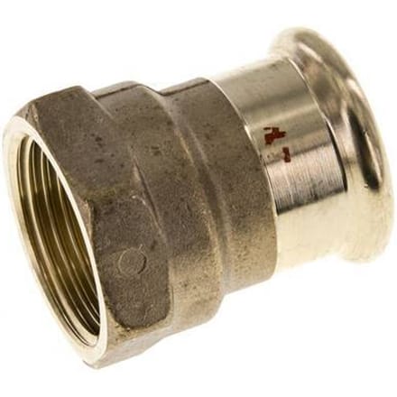 Perskoppeling - 22mm & Rp 1'' Persmof - Koperlegering