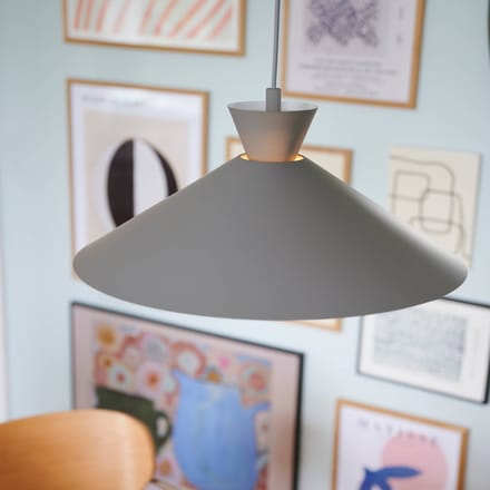 Nordlux Dial hanglamp met metalen kap, grijs, Ø 45 cm