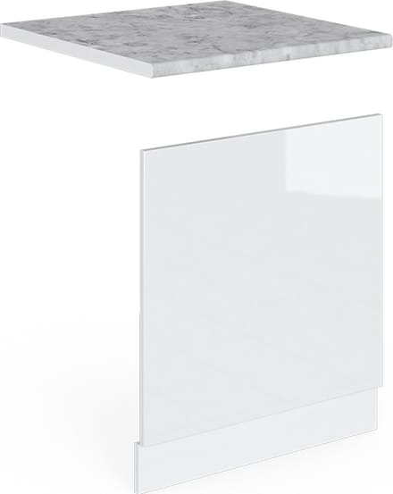 Vicco R-Line Frontpaneel – 60 cm, WB Marmer Wit Hoogglans