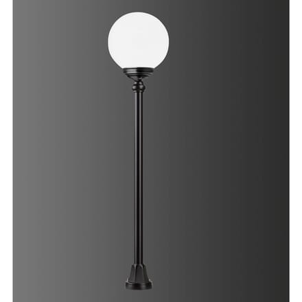 LCD Tuinpadverlichting 1142 met bolkap, zwart/wit
