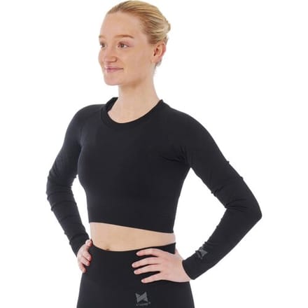 Xtreme Sportswear Croptop lange mouwen Dames Zwart-S