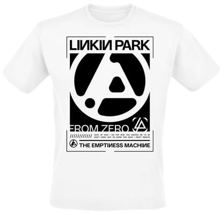 Linkin Park T-shirt - From Zero The Emptiness Block - S tot 5XL - voor Mannen - wit