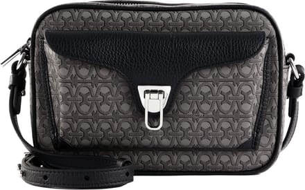 COCCINELLE Schoudertas Beat Coat. Monogram Crossbody Bag Multi Noir / Noir Grijs