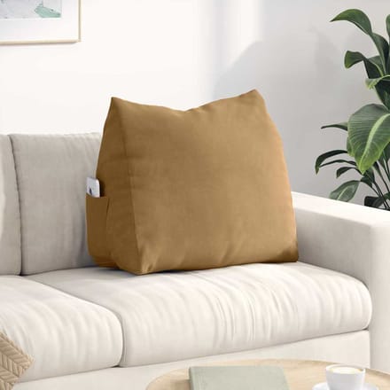 vidaXL - Rugkussen - Bruin - 60 - x - 20 - x - 50 - cm - Corduroy - stof