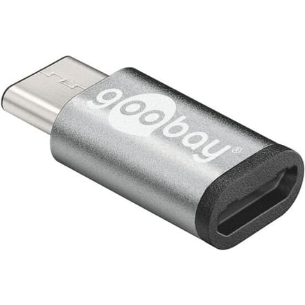 Micro-USB (F) naar USB-C (M) adapter- 480Mbit/s - USB 2.0 adapter