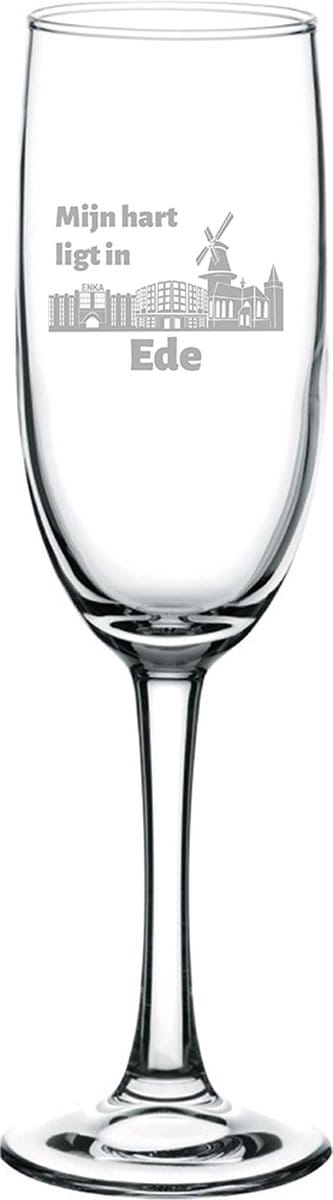 Gegraveerde Champagneglas 16,5cl Ede