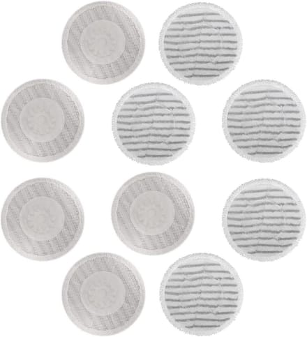 Stoomdweil Pads - Vervangende Doeken - Vloeren Reinigen - Specifiek Model Pasvorm - 10 stuks - Wit