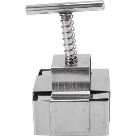 Roestvrij Staal Kleisnijder Veerbelaste Plunjer Nauwkeurig Snijden Handwerk DIY Taartsnijder Vorm Small gray