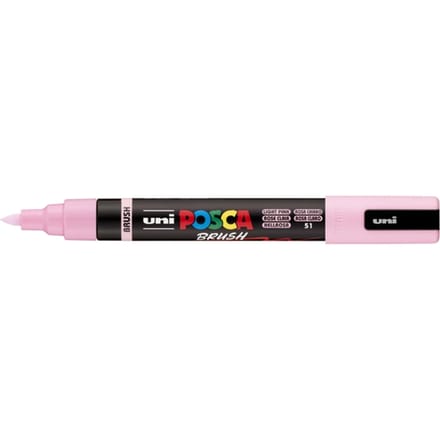 Uni Posca Brushmarker PC5BR Lichtroze - Brushpunt 1-4 mm