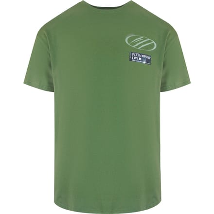 Korte Mouw T-shirt in Olijf